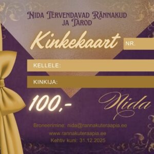 Nida Tervendavad Rännakud Kinkekaart 100